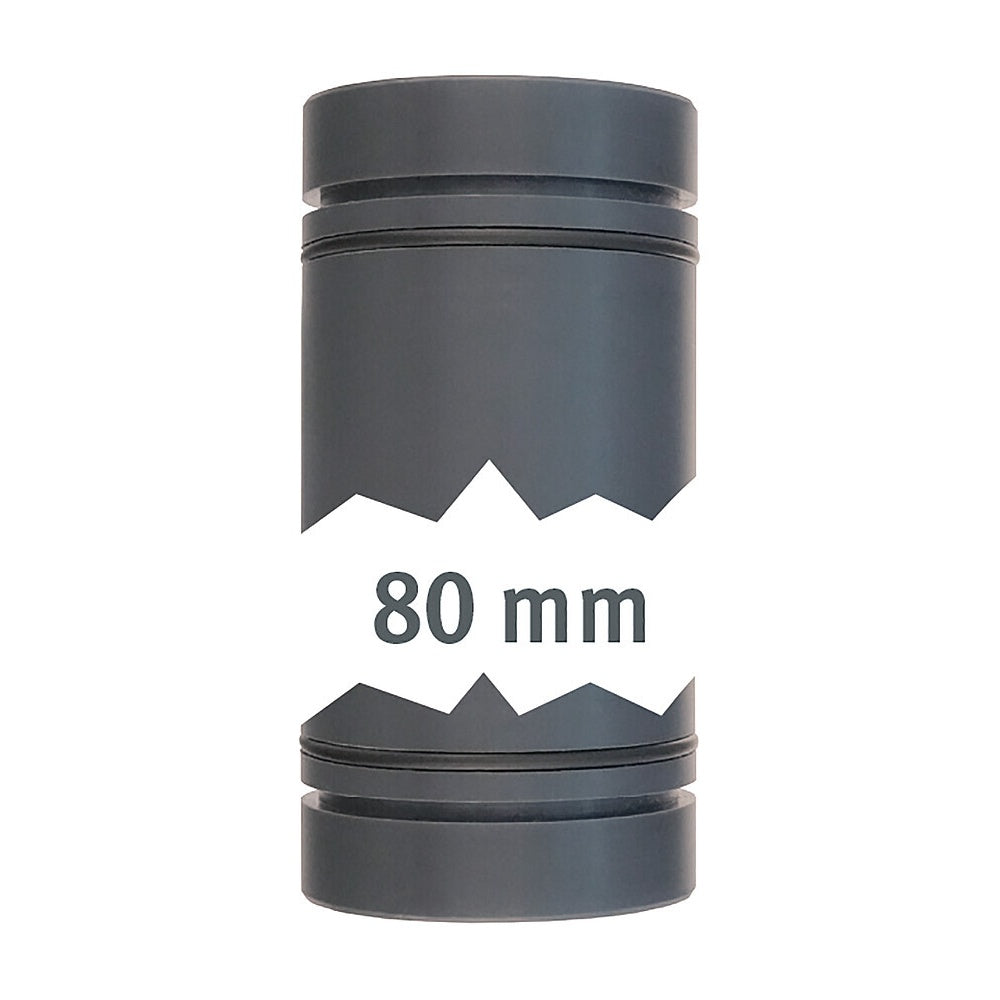 Rohr 40 mm mit O-Ring, 80 mm Entleerungssystem