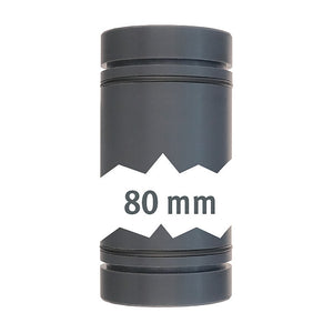 Rohr 40 mm mit O-Ring, 80 mm Entleerungssystem