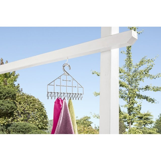 RUCO Mini Trockner silber – 12 Klammern, kompakt