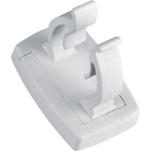 Rundclips lichtgrau 2er-Set für Rohr Ø1,6–2,5 cm