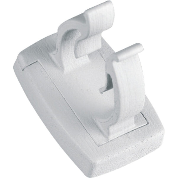 Rundclips lichtgrau 2er-Set für Rohr Ø1,6–2,5 cm