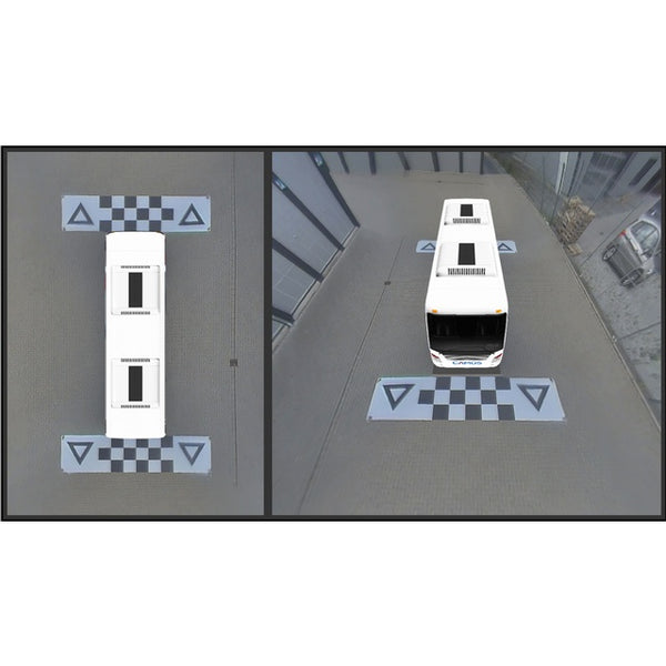 Rundumsichtsystem CAMOS 4-Kamera HD-TVI 3D - 5