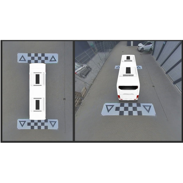 Rundumsichtsystem CAMOS 4-Kamera HD-TVI 3D - 8