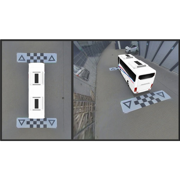 Rundumsichtsystem CAMOS 4-Kamera HD-TVI 3D - 9