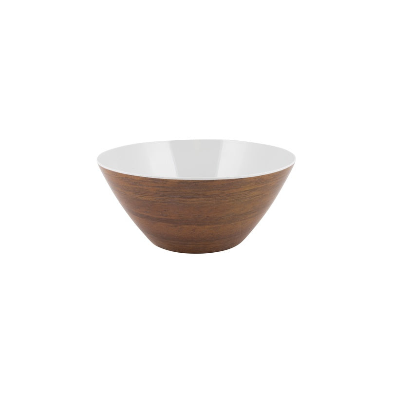 Salatschale Melamin 2 l in Teak-Optik