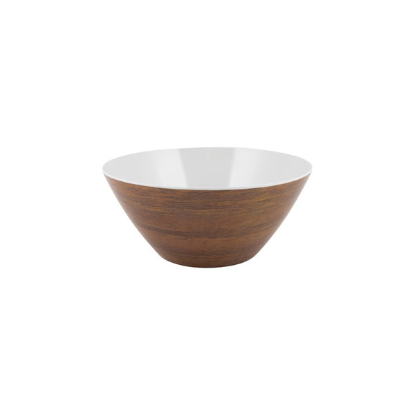 Salatschale Melamin 2 l in Teak-Optik