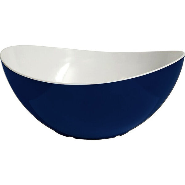 Salatschale Melamin gimex Linea 2 l weiß/blau