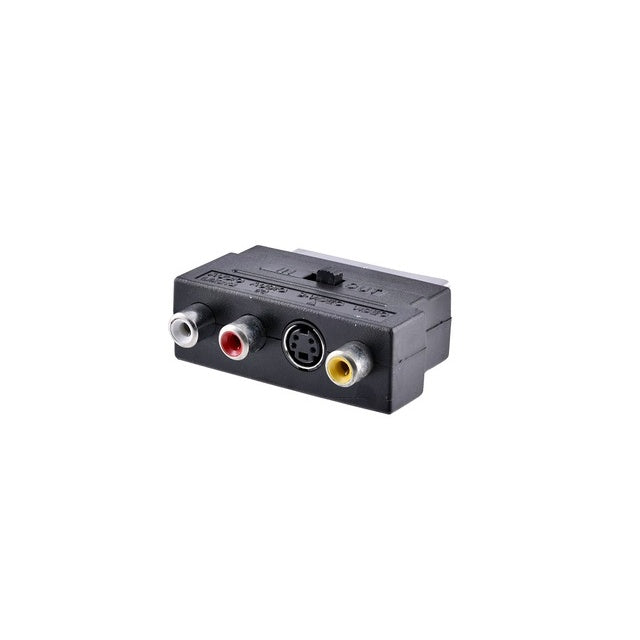 Scart-Stecker mit 3 Cinch-Buchsen | Ledino