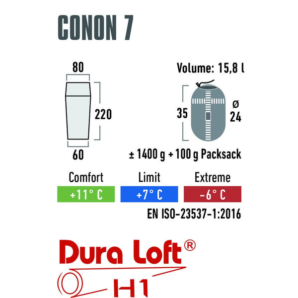 Schlafsack HighPeak Conon 7 für Camping - 2