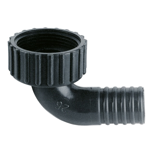 Schlauchadapter 1 1/4 Zoll auf 25 mm mit Winkel