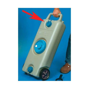 Schraubverschluss blau mit Halteband – CARYSAN®