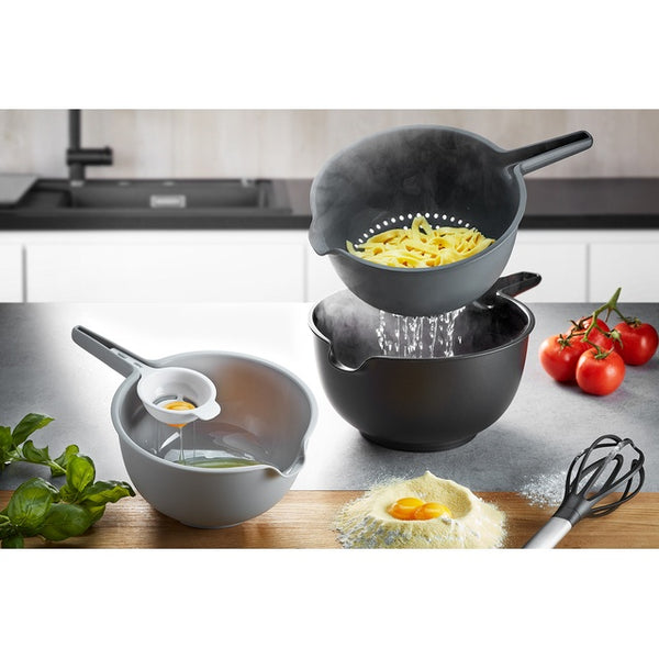 Schüssel-Set GEFU PREPARO 4-tlg. schwarz/grau