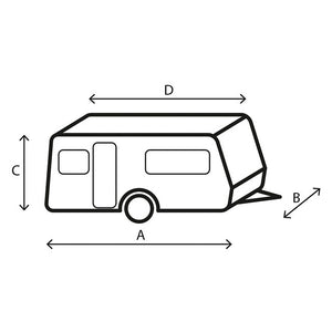 Schutzhülle BRUNNER Caravan 650-700 cm - grau - 5