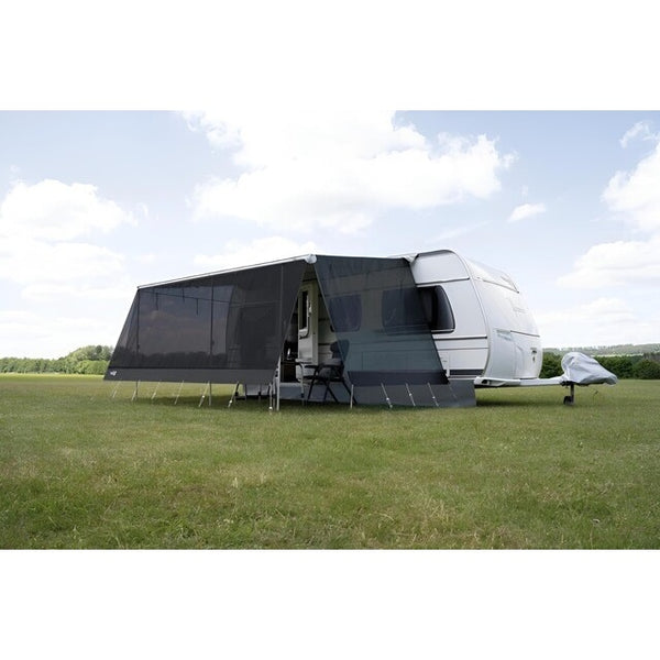 Seitenwand WIGO Rolli BLOXX links 300 cm schwarz