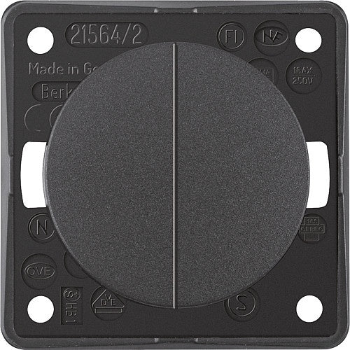 Serienschalter Berker anthrazit – eleganter Schalter