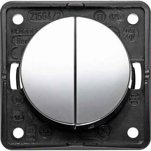 Serienschalter Berker chrom glänzend