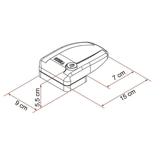 Sicherheitsblock Fiamma Safe Door 3 Stück weiß