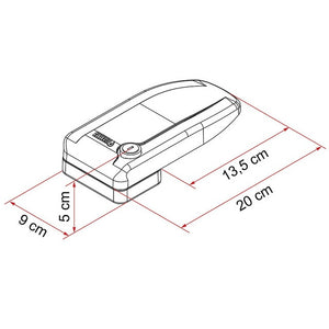Sicherheitsblock FIAMMA Safe Door Magnum weiß - 2