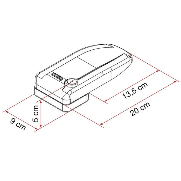 Sicherheitsblock FIAMMA Safe Door Magnum weiß - 2