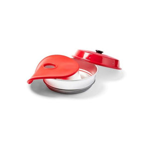 Silikon - Deckel OMNIA – rot, universell & hitzebeständig - ML Freizeitshop ML Freizeitshop