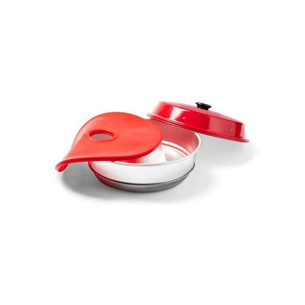 Silikon - Deckel OMNIA – rot, universell & hitzebeständig - ML Freizeitshop ML Freizeitshop
