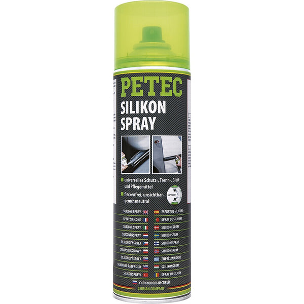 Silikonspray PETEC 0,5 l – Pflege für Gummi & Kunststoff