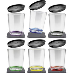 silwy Magnet-Trinkbecher 6er-Set 250 ml multicolor