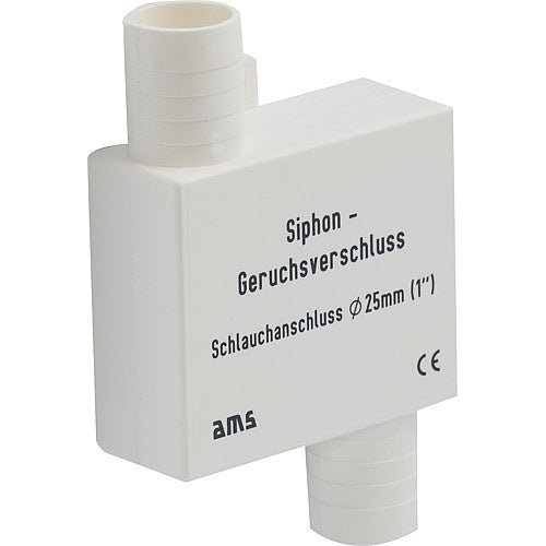 Siphon-Geruchsverschluß 25 mm – Weiß