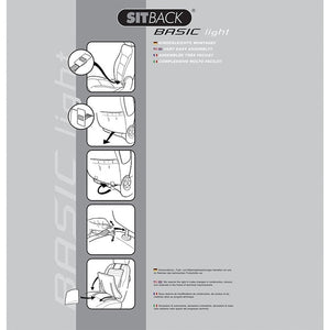 Sitzauflage Sitback Basic light schwarz/grau - 4