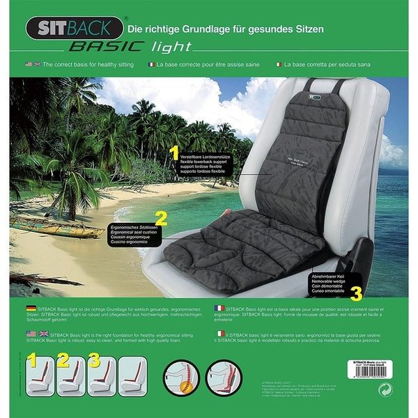 Sitzauflage Sitback Basic light schwarz/grau - 5