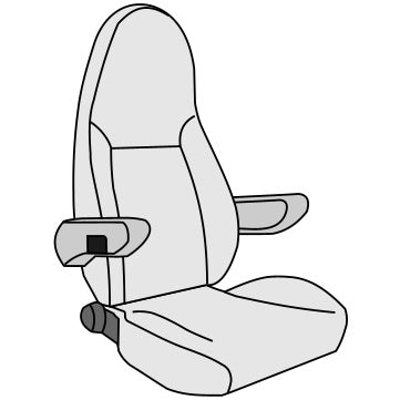 Sitzbezug Aguti Milan Velours – Anthrazit