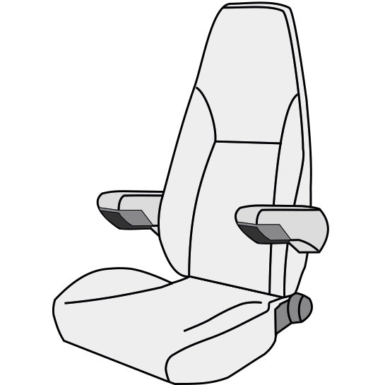 Sitzbezug Ford Chassis anthrazit ab 05/2015