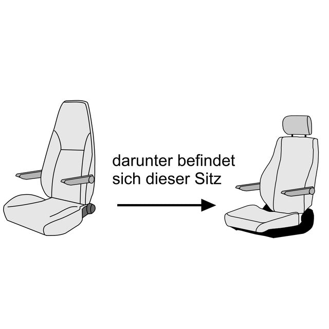 Sitzbezug Ford Chassis anthrazit ab 05/2015