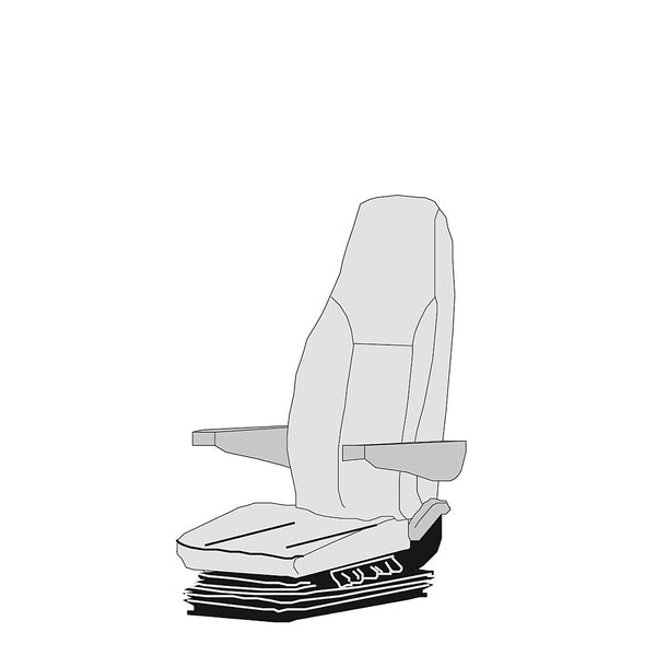 Sitzbezug ISRI 1000/518 Velours 2-tlg Sand - 4