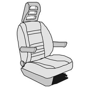 Sitzbezug Isri Atessa Fiat Chassis sand 2-teilig - 4