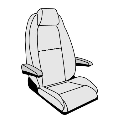 Sitzbezug Mercedes Sprinter anthrazit - ART