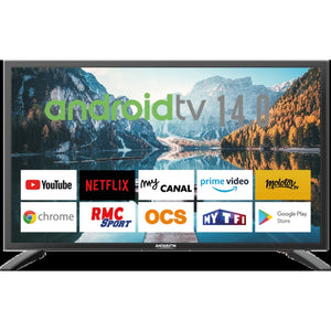 Smart TV 19 Zoll Android 14 - Schwarz