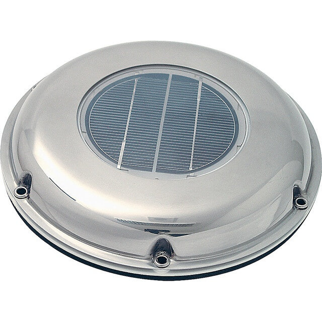 Solar-Ventilator extra flach verchromt