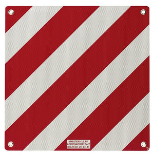 Sonderlasten Warntafel für Italien - Rot/Weiß