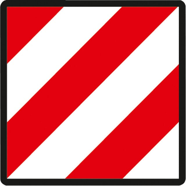 Sonderlasten Warntafel Spanien für Fahrradträger