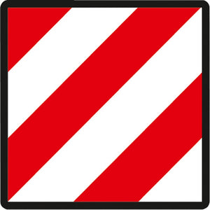 Sonderlasten Warntafel Spanien für Fahrradträger