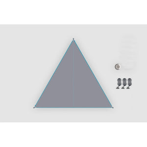 Sonnensegel BENT grau – leicht & robust - 4