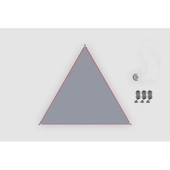 Sonnensegel BENT grau - leicht & robust