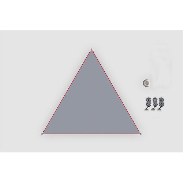 Sonnensegel BENT grau - leicht & robust