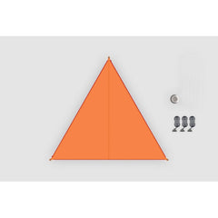 Sonnensegel BENT orange für Camping und Garten