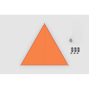 Sonnensegel BENT orange für Camping und Garten - 2