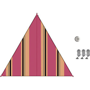 Sonnensegel BENT Rot 250x250 cm für Camping - 2