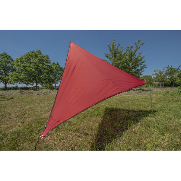 Sonnensegel BENT rot 250x250 cm - leicht & praktisch