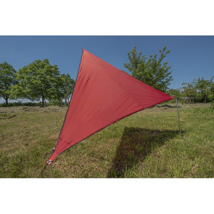 Sonnensegel BENT rot 250x250 cm - leicht & praktisch - 2