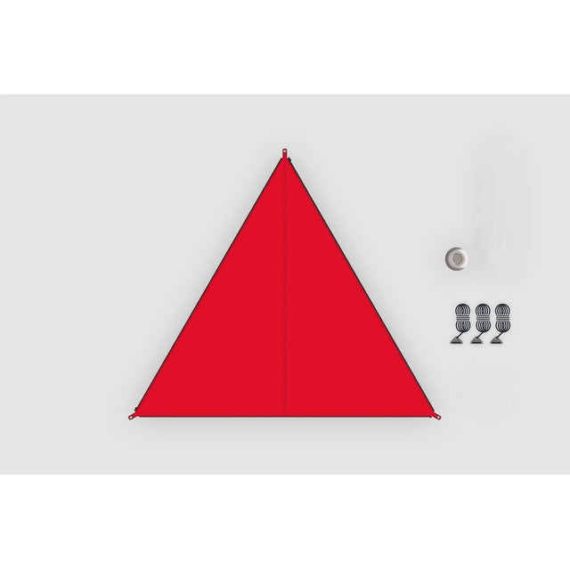 Sonnensegel BENT rot 250x250 cm - leicht & praktisch